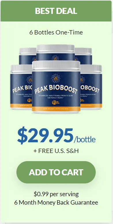 Peak BioBoost 6 bottle order